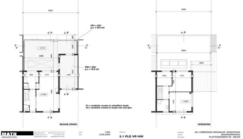 extension of house Kerkstraat | Wassenaar