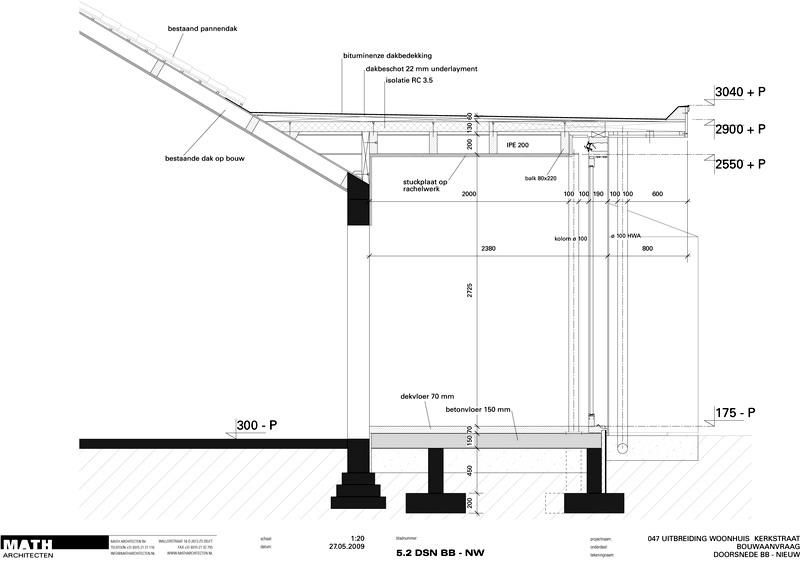 extension of house Kerkstraat | Wassenaar