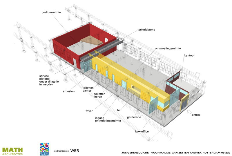 youth centre in former factory | Rotterdam