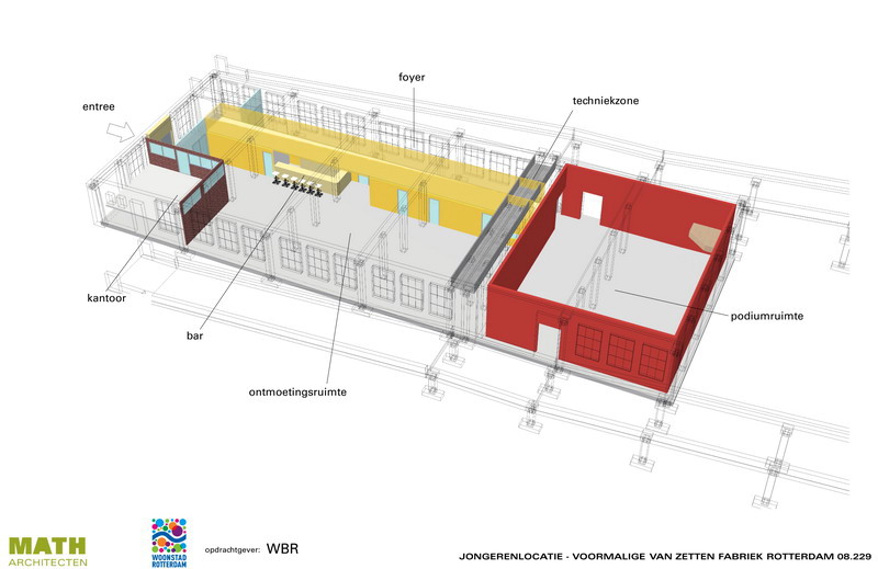 youth centre in former factory | Rotterdam