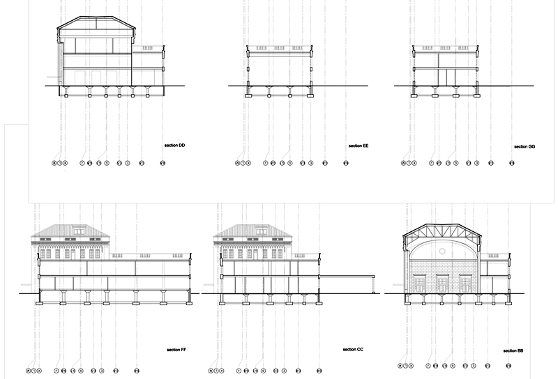 reconstruction of Sacramento train station